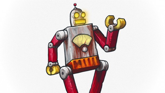 I love drawing rusty robots.